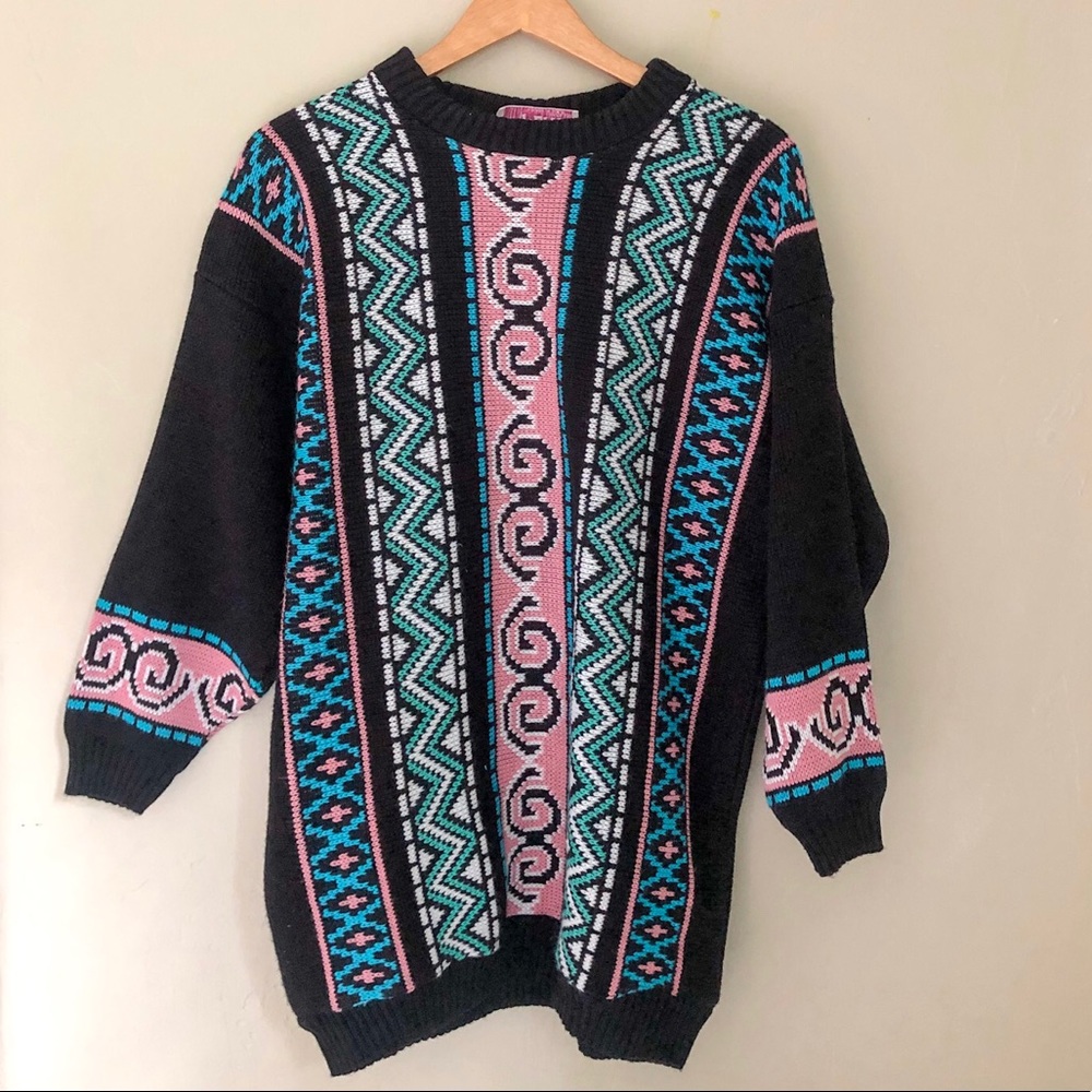 VINTAGE oversized chunky knit sweater fresh prince